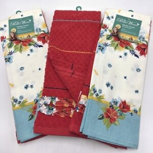 3 Set 2pc The Pioneer Woman Floral Kitchen Towels - Spring Bouquet